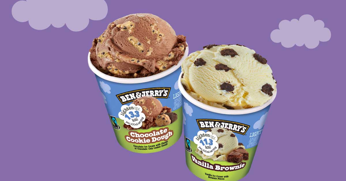 Ben and sales jerry's low calorie